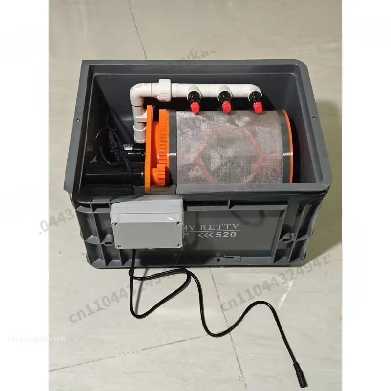 Rotary Drum Micro Filter Turnover Box High Pressure 10000L Flow Medium 40x30 Built-In Automatic Flushing Mute for Industrial