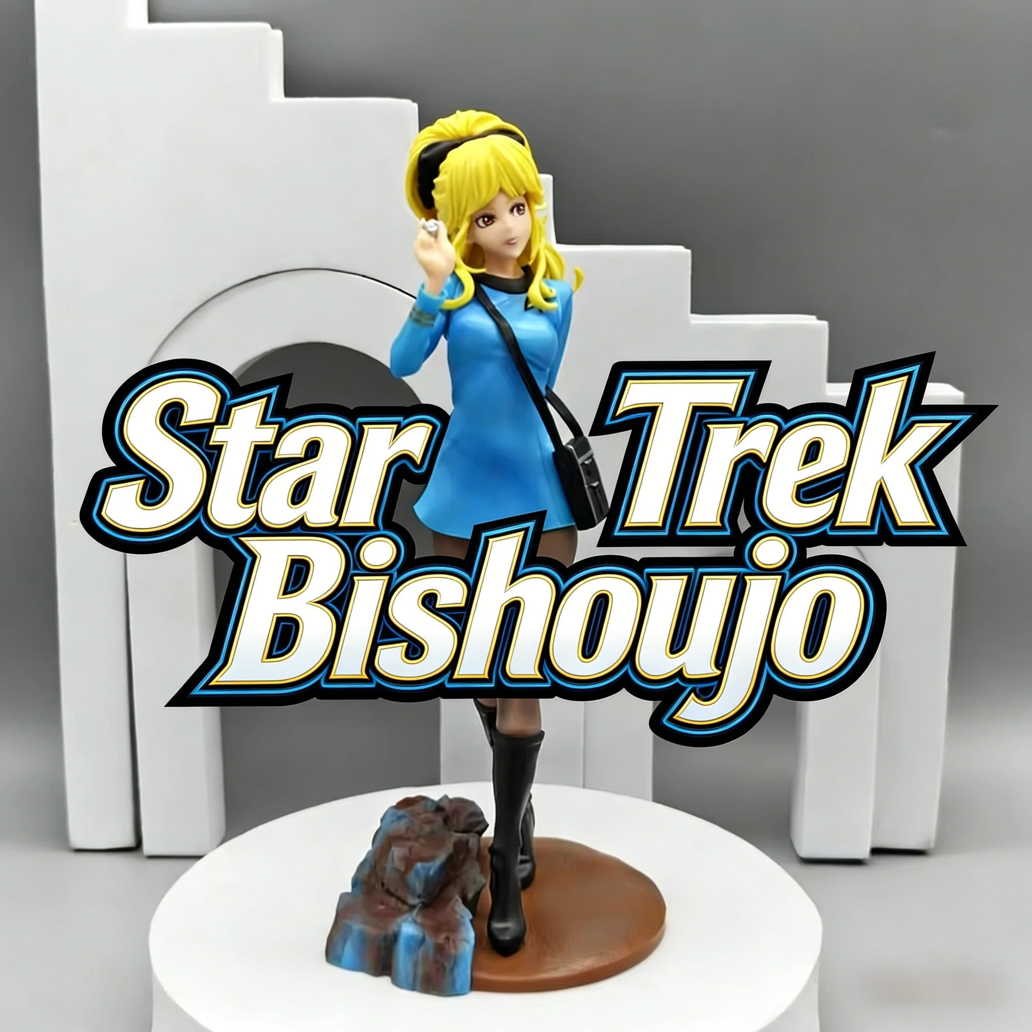 Figura de acción de anime de 21 cm de Star Trek Bishoujo Vulcan, oficial médico científico, modelo de muñeca, adorno de escritorio, regalo de colección para fans