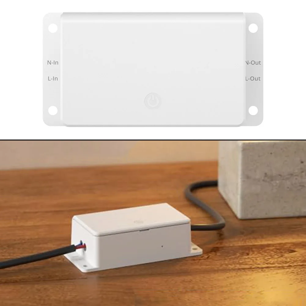 

For Basic-1GS For Gen5 WiFi Smart Switch with Matter for Alexa Google Home Scheduling Scene Group 2400W IP65 White