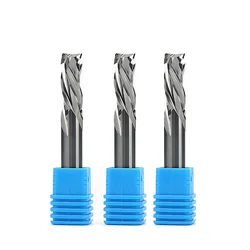 milling cutter woodwork UP & DOWN Cut 2 Flutes Spiral Carbide Milling Tool, CNC Router, Compression Wood End Mill Cutter Bits