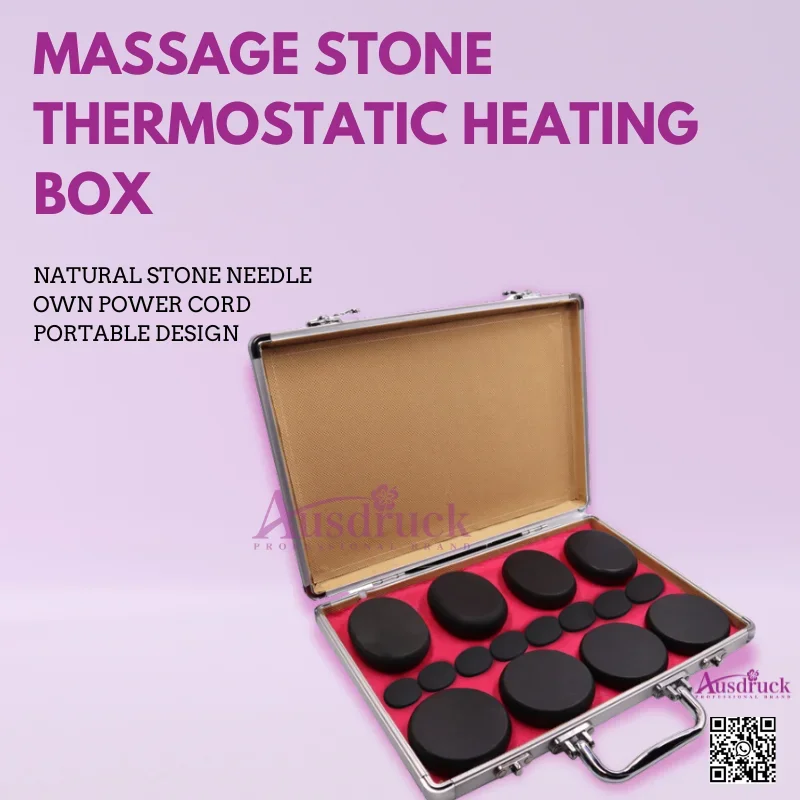 

Portable Massage Stone Heating Box: Relax & Soothe with Natural Stones