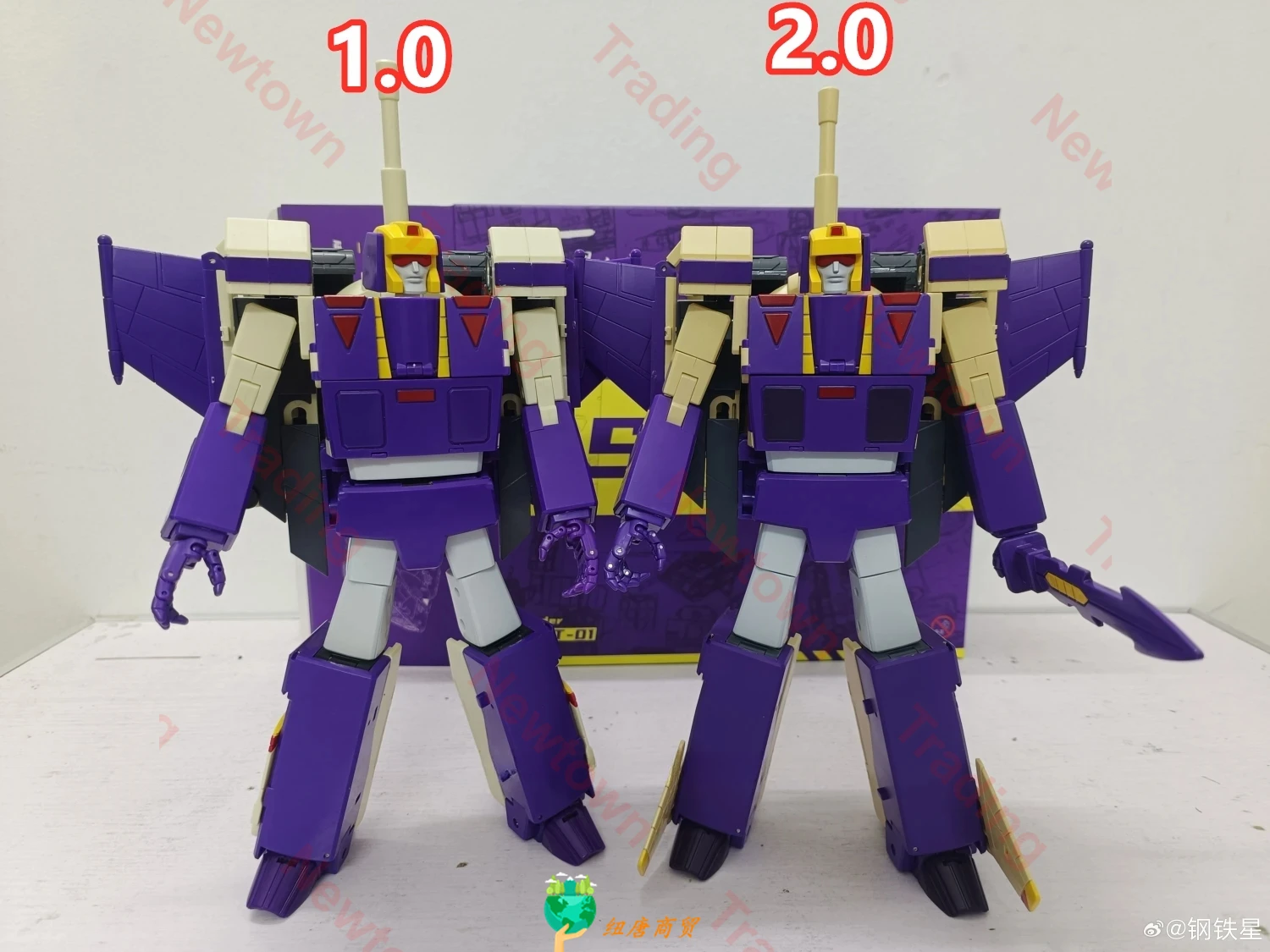 【2.0 الإصدار متوفر الآن】ألعاب نجوم التحول ST-01 ST01 Blitzwing ثلاثة أشكال خزان الطائرات GA Conmander G1 عمل الشكل #3
