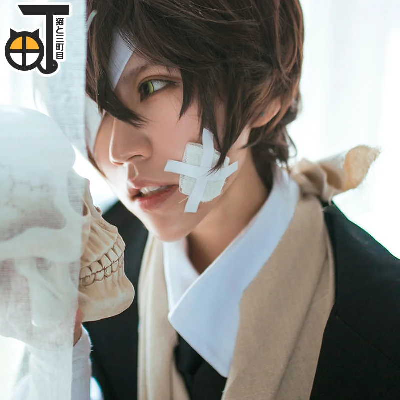 Anime Bungou Stray Dogs Nakahara Chuuya Dazai Osamu 코스프레 의상, 할로윈 여성 역할 놀이 복장 유니폼 의상