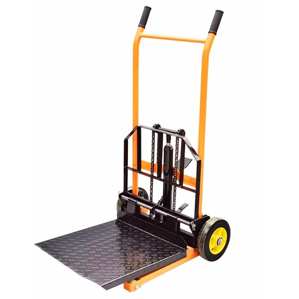 Light manual hydraulic forklift compact pallet truck for retail stores and shops