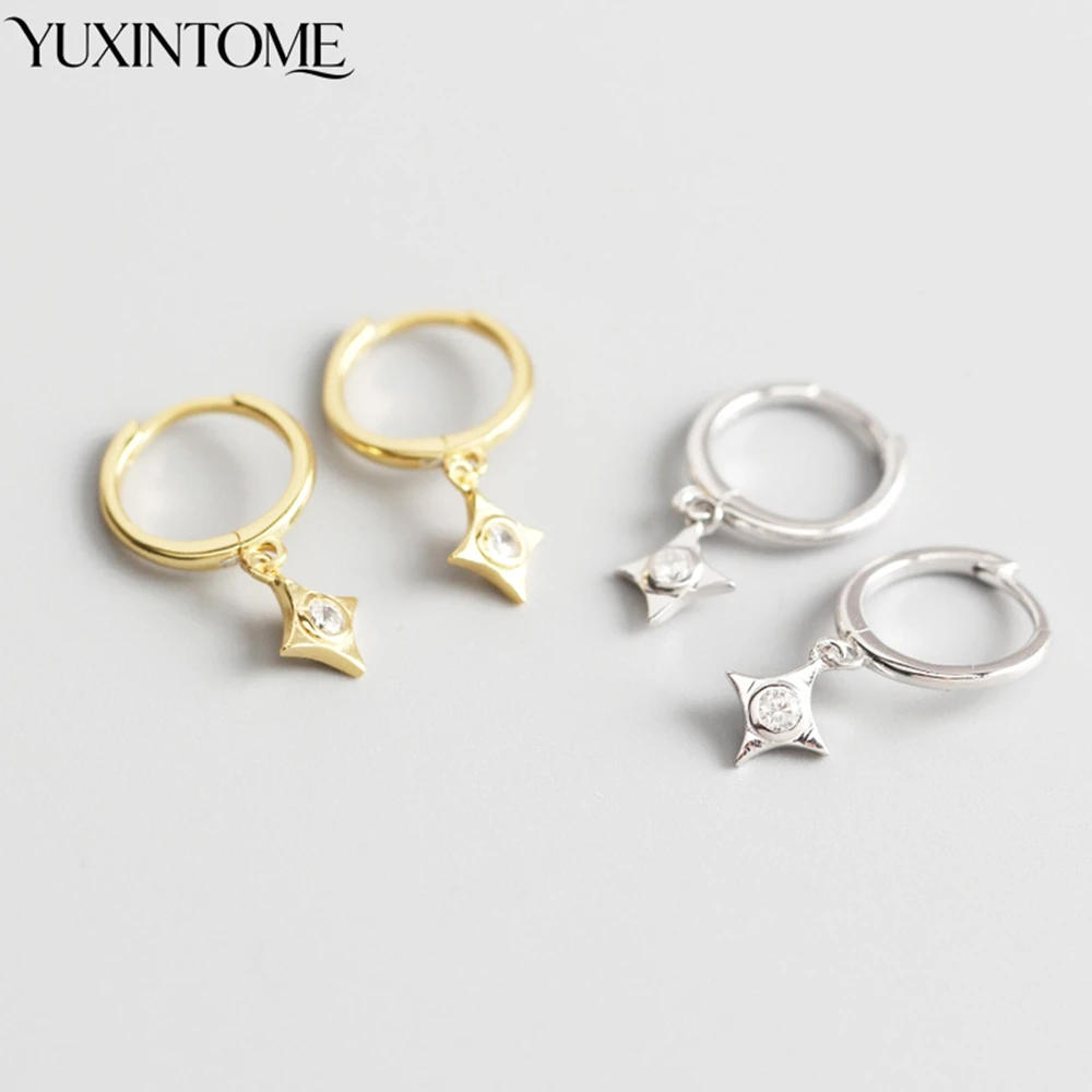 925 فضة الهندسة Huggie هوب أقراط الحد الأدنى تشيكوسلوفاكيا استرخى الأطواق دائرة صغيرة أقراط للنساء مجوهرات هدايا الحفلات