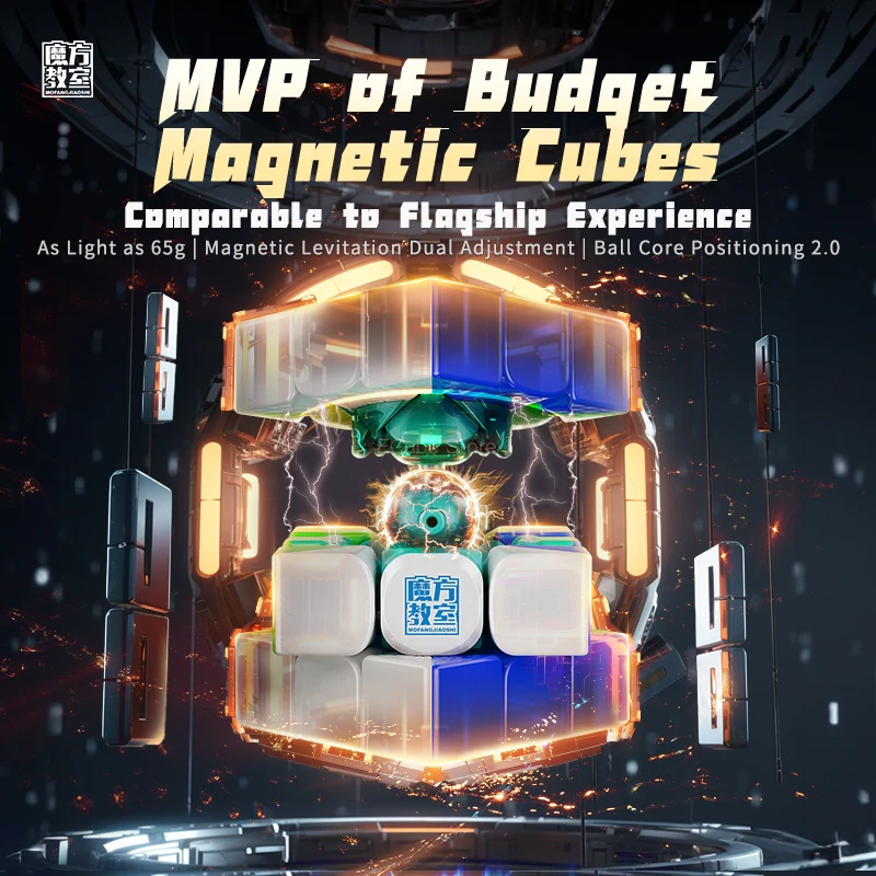 [ECube] MoYu RS3M V5 3x3x3 Magnetic Magic Cube Ball Core Professional Cubo Magic Speed 3x3 Cube RS3M Moyu Cubing Puzzle Toys