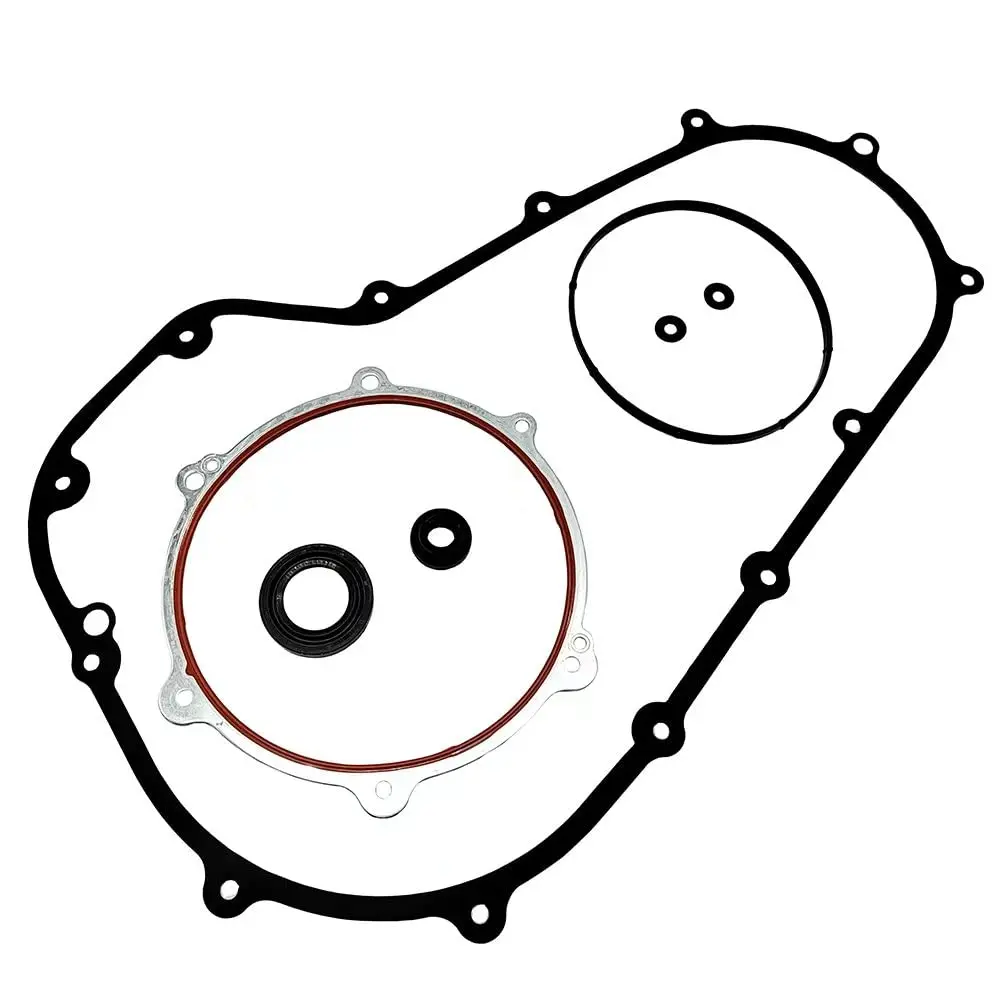 Clutch Primary Cover Gasket Kit for Harley Davidson Electra Glide FLHT Touring Road King Electra Glide Dyna 2007-2017 CVO 14-16