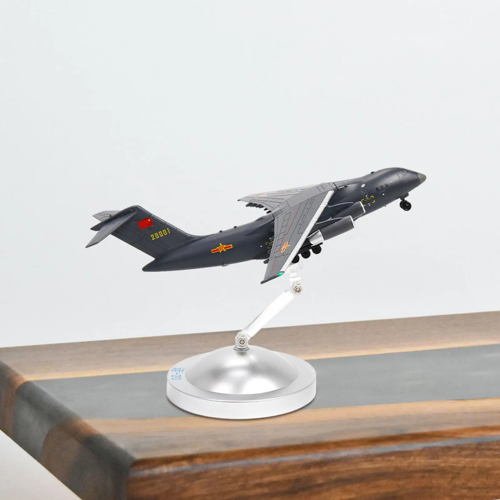 1:200 Diecast Transport Airplane Model with Display Stand Desktop Decoration Alloy Model for TV Cabinet Cafe Bedroom Shelf Bar