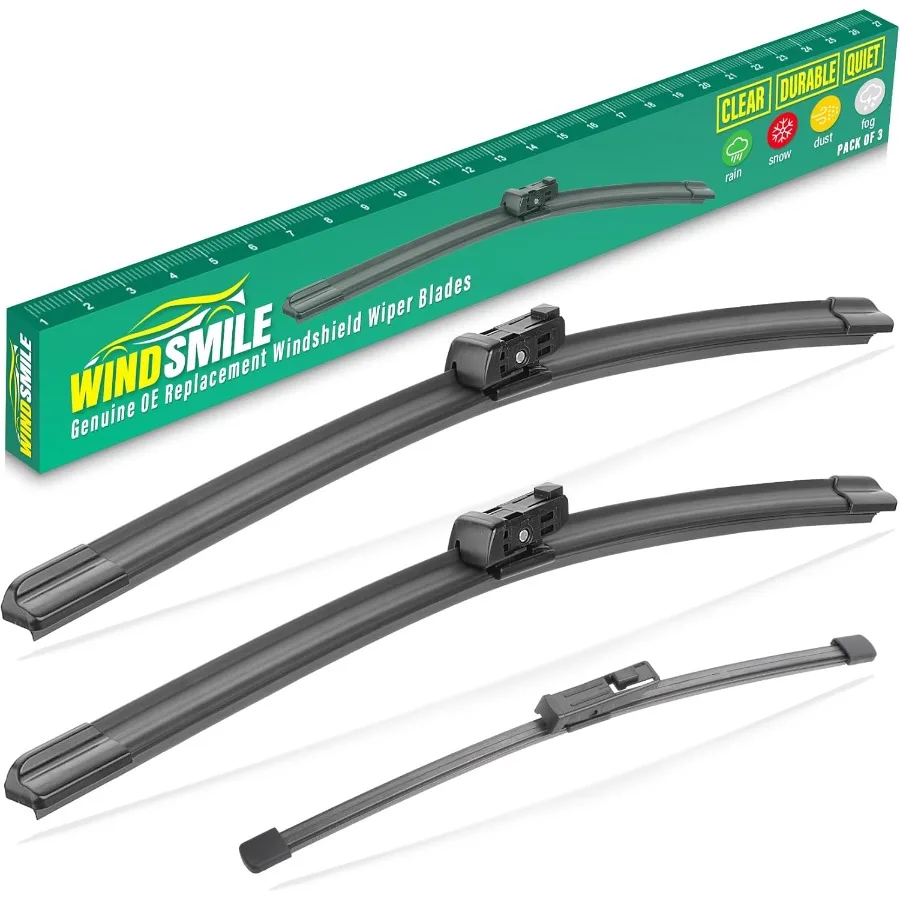 28 18 12 شفرات ممسحة زجاج أمامي بديلة لشركة فولكس فاجن ID.4 2021 2022 2023 2024 فولكس فاجن ID4 ID 4 قسط جميع الأحوال الجوية الخلفية #1