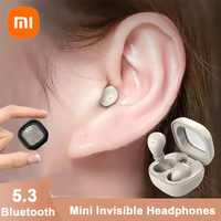 Xiaomi TWS Wireless Bluetooth Headphones In-Ear Invisible Sleep Earbuds With Mic Noise Cancelling Earphones HiFi Music Headset
