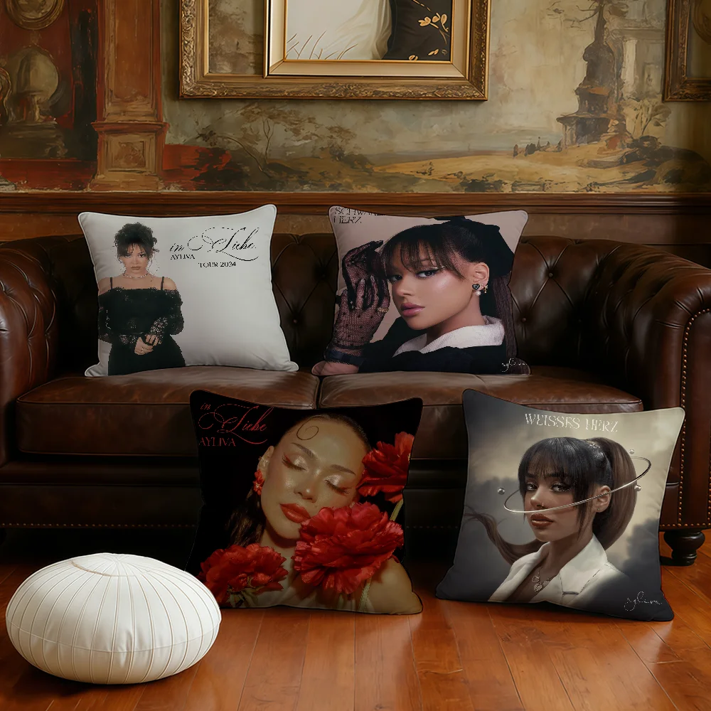 Singer Aylivas in liebe  cushion cover Pillow Case Plush Fabric Soft Double Sided Print Sofa Cushion Cover Throw Pillow Covers