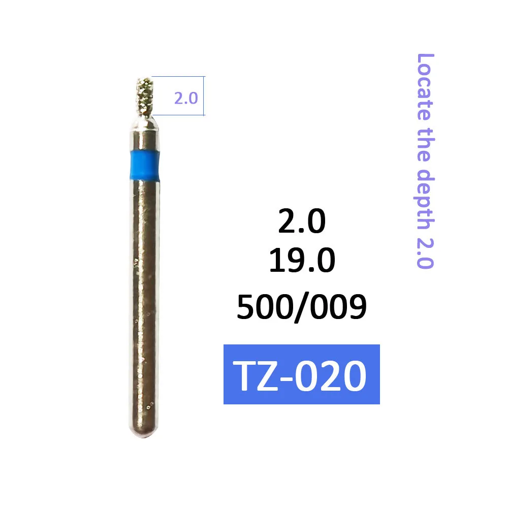 Dental Diamond Bur Veneer Depth Marker And Depth Cutter Reduce The Enamel Labial Surface of The Tooth, 10 PCS/Pack