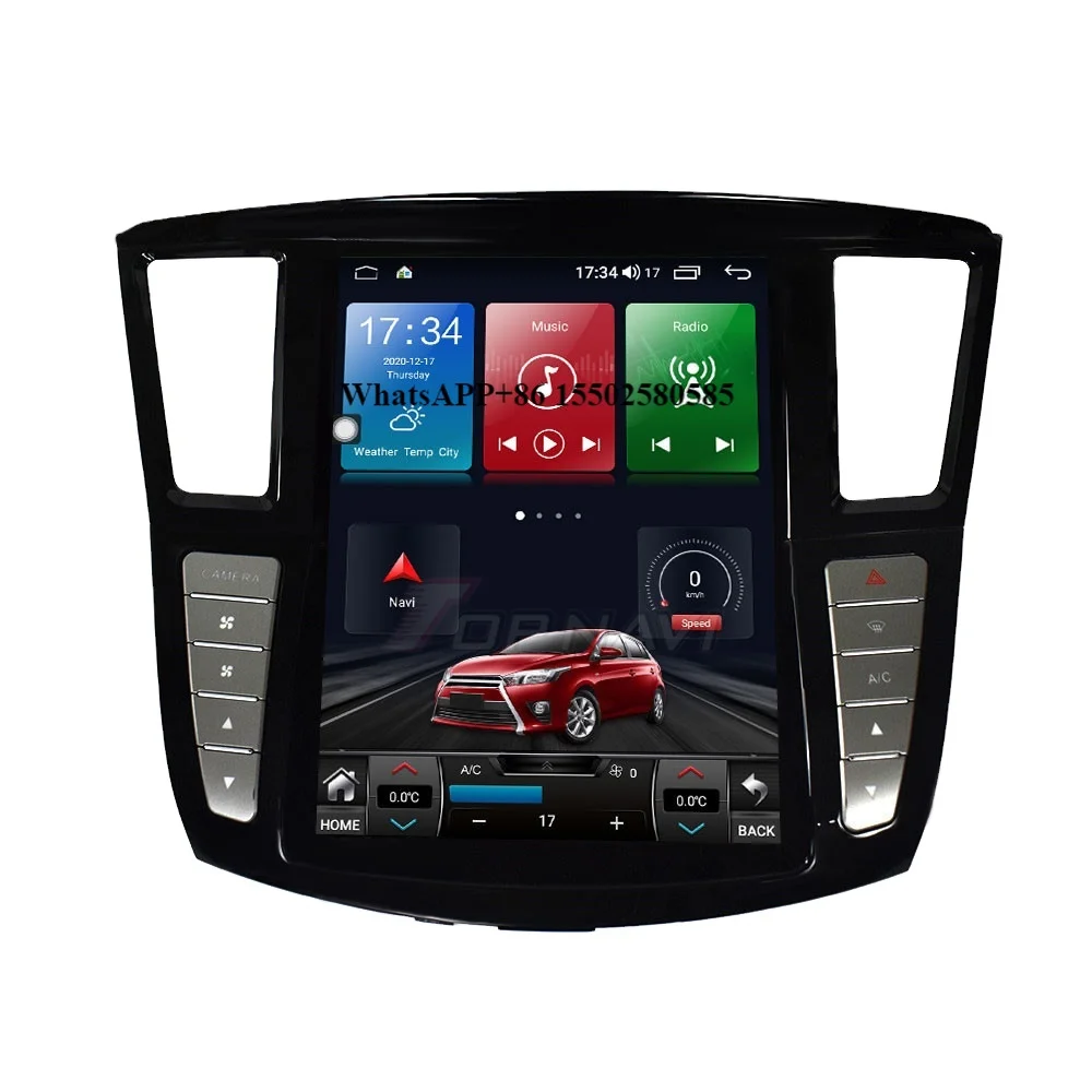 

12.1 Inch Android 10 Car Multimedia Player for Infiniti QX60 2012 2013 2014 2015 2016 2017 2018 2019 Car Radio
