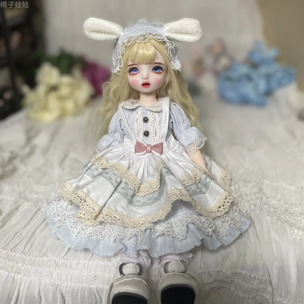 Maßstab 1/6 Super süße Modepuppe BJD/SD mit Perücke Kleidung Komplettset 30 cm 22 Gelenke Körperfiguren Modell Spielzeug Geburtstagsgeschenk für Mädchen