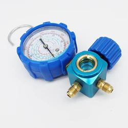 Air Condition Gauge Refrigerants Manifold Manometer Refrigerant Filling Instrumentation Tool For R410A R22 R134A R404A