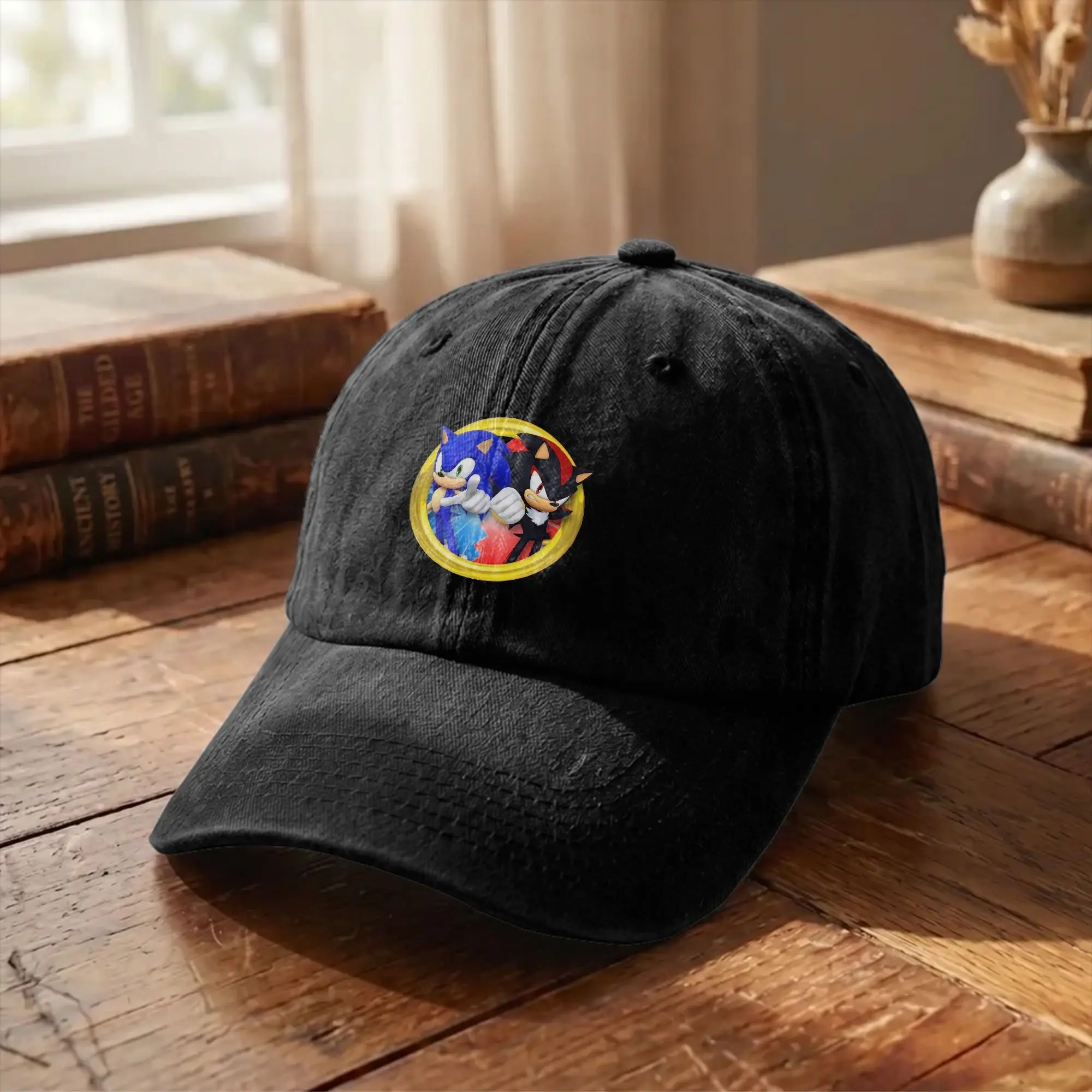 Soniced Anime Game  Men Women Baseball Caps Distressed Denim Caps Hat Vintage Outdoor Summer Unstructured Soft Sun Cap