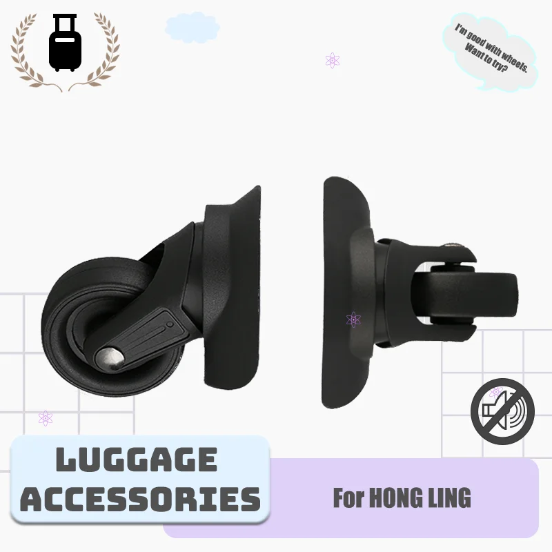

For HONG LING A-819 Ultra-Quiet Luggage Wheel Replacement Wheel Compatible with Checked Luggage/Carry-on Luggage Wheel Repair