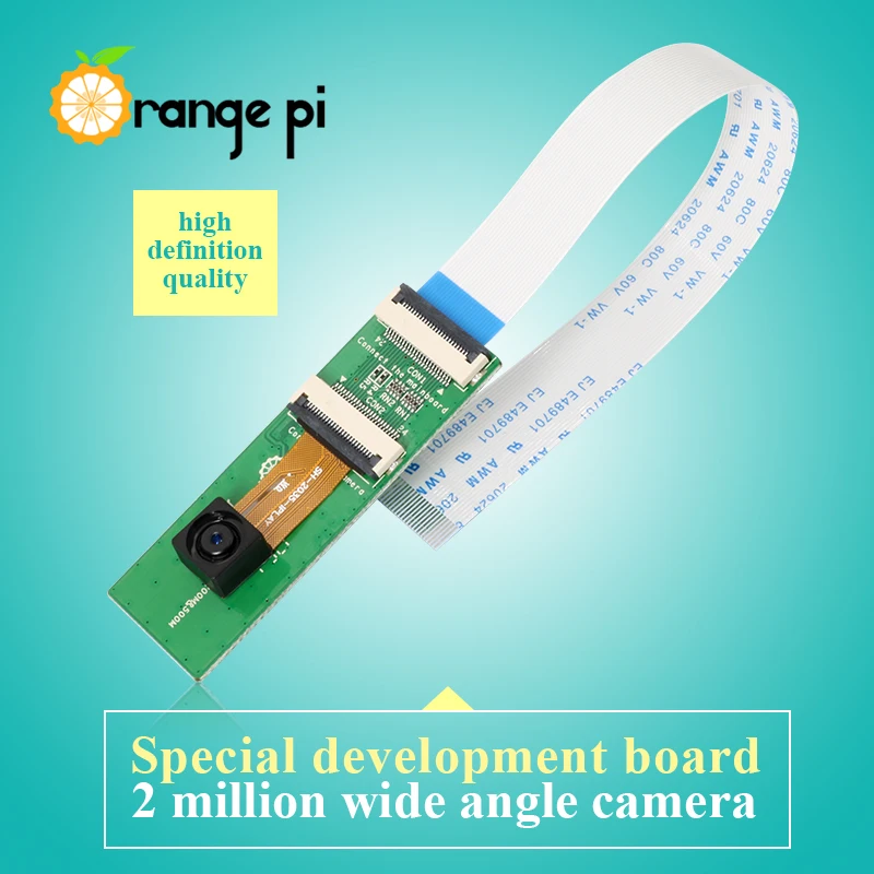 

Orange Pi 2MP Camera, with Wide-Angle Lens for OPI One/PC/Lite/Lite2/PC Plus/Plus2e Boards