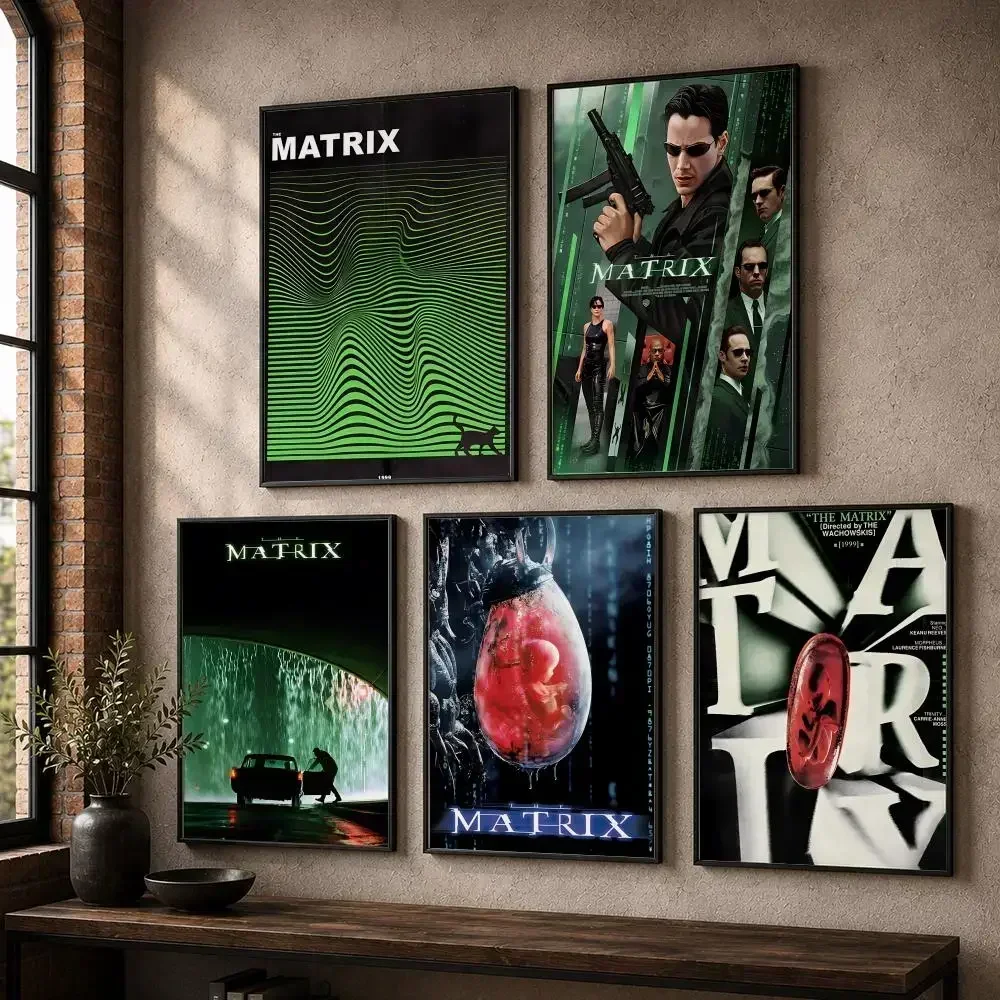 Classic Movie T-The MatrixS Painting Calligraphy Canvas Posters Wall Art for Home/Office/Dorm/Living/Bedroom