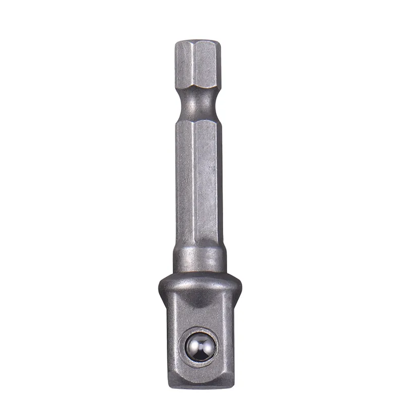 Nuovo 3 pz/set In Acciaio Al Cromo Vanadio Socket Adattatore Esagonale Gambo per 1/4 "3/8" 1/2 "di Estensione Punte da Trapano bar Hex Bit Set Utensili Elettrici