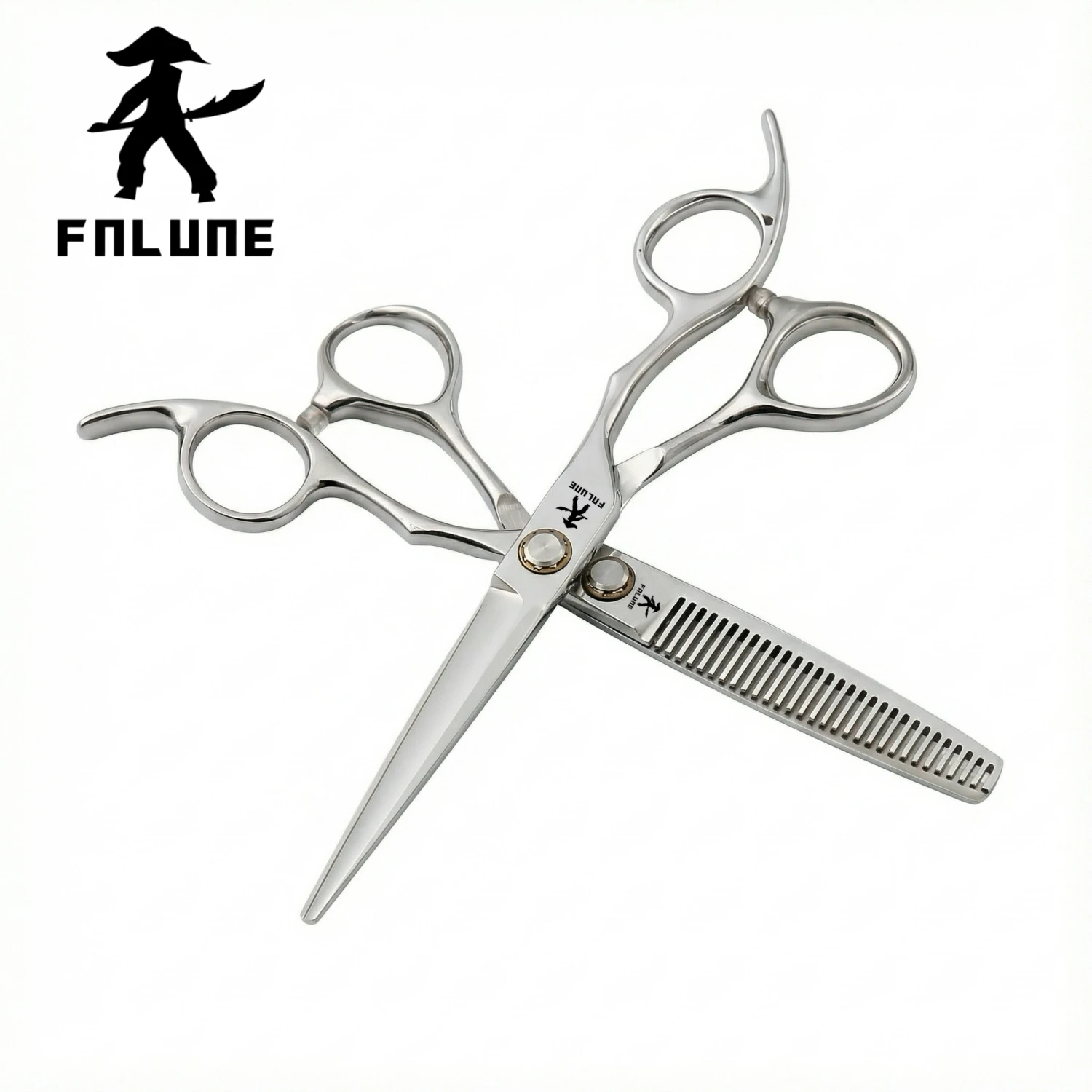 

FnLune 6.0 Professional Barber Scissors Stainless Steel Hair Cutting Shears Salon Hairdressers barber scissors hair cutting