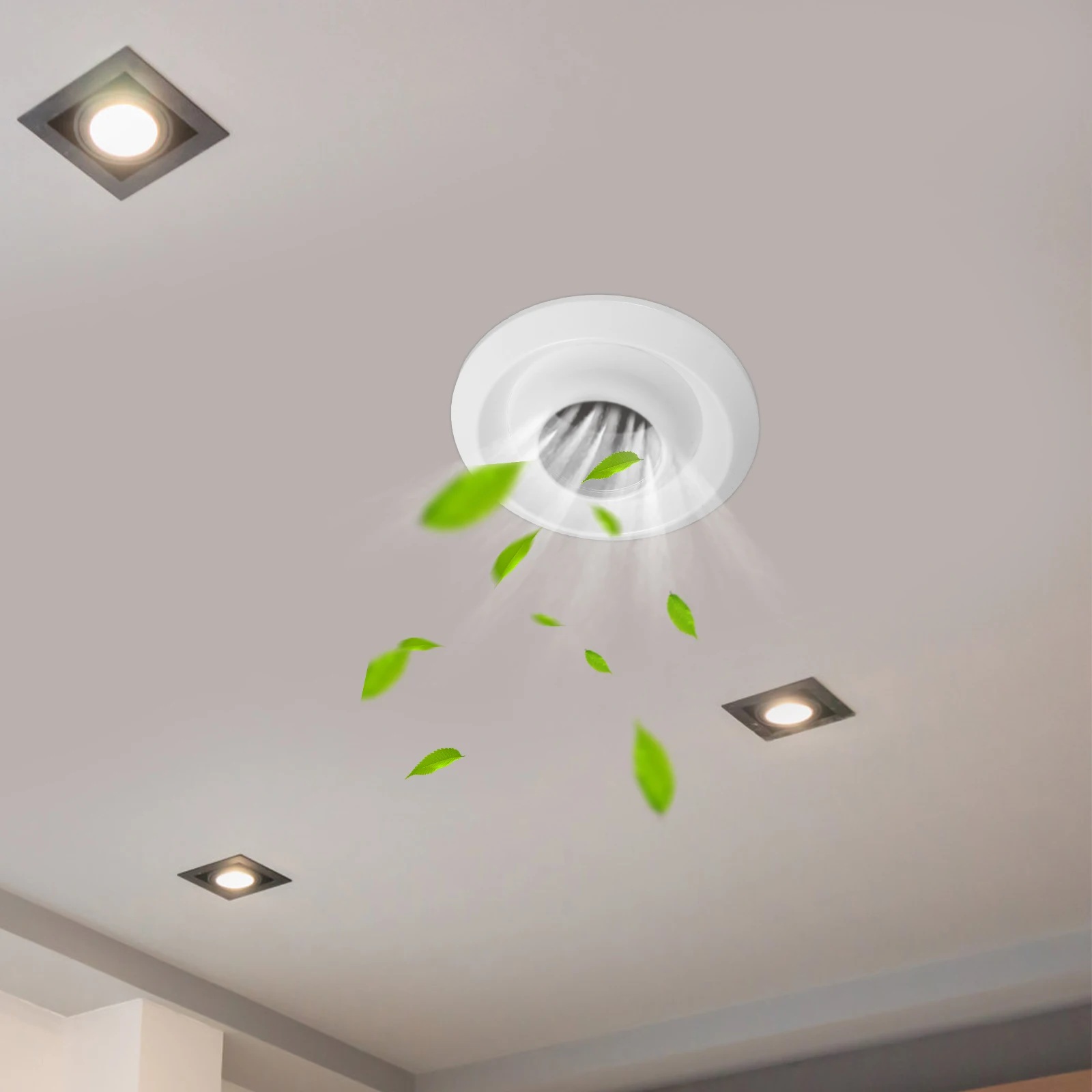 

Remote Control Air Vent 360° Rotating ABS Spherical Outlet Window Conditioner Vent Hood Screen Ac Bathroom Ventilation