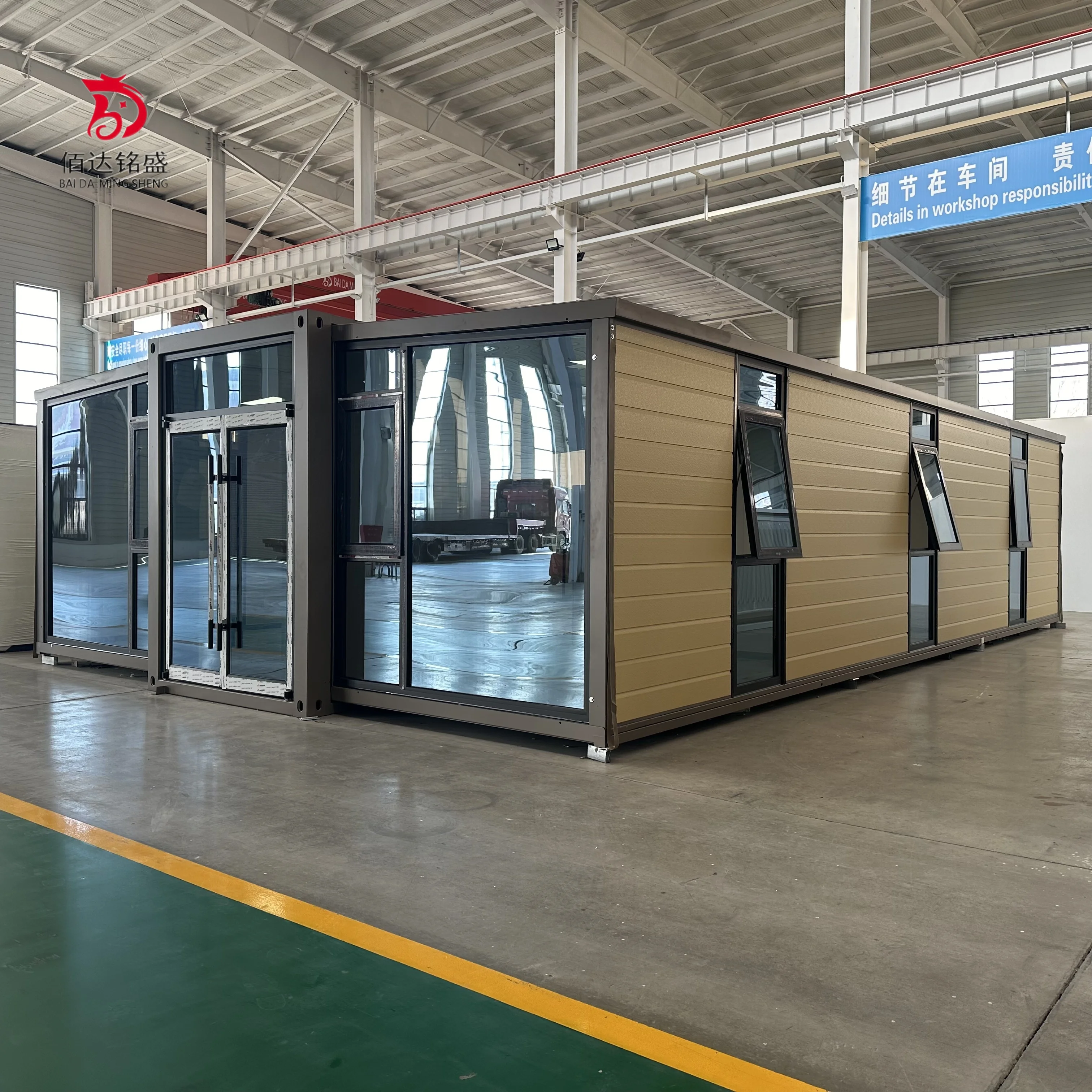 

Customized 40ft Prefab Houses For Office Kitchen & Workshop Fresh Design Interior Design Service For Homestay & Hotel