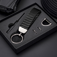 Car Carbon Fiber Style Keychain Microfiber Leather Key Chain For KIA EV6 Sorento Niro Sportage Ceed Picanto Stinger Borrego VQ