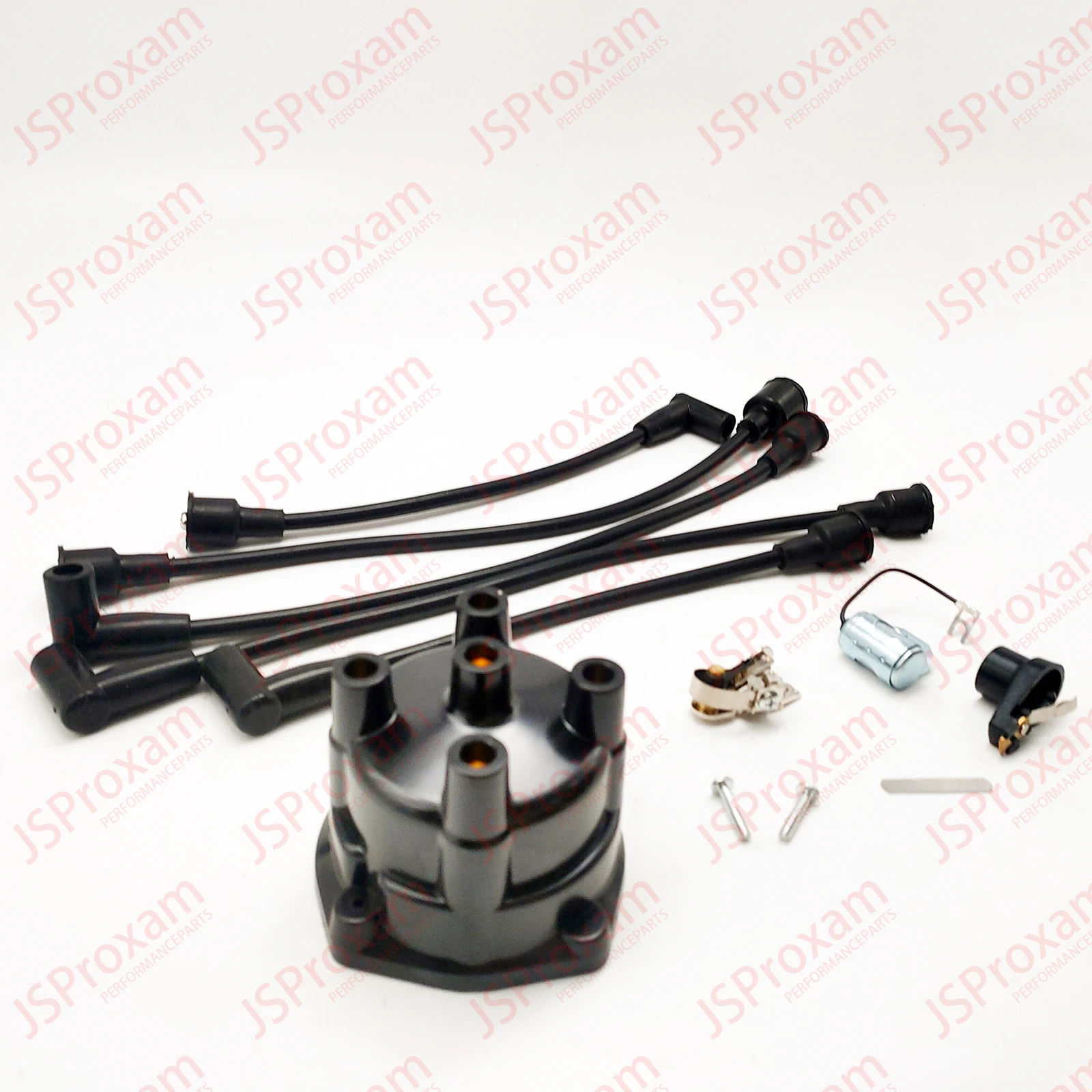 84-816761Q5 18-5268 بديل لـ Mercruiser 4 cyl 3.0L 2.5L نقاط 2.5 الموزع غطاء سلك الإشعال طقم دوار #2