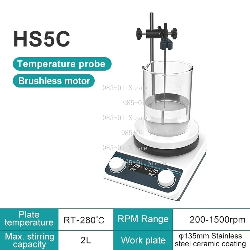 20L digital display thermostatic magnetic mixer, heating hot plate magnetic stirrer for laboratory use