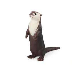 Simulation Solid Model Otter Plastic Solid Toy Ornaments  Science and Education Wild Animals