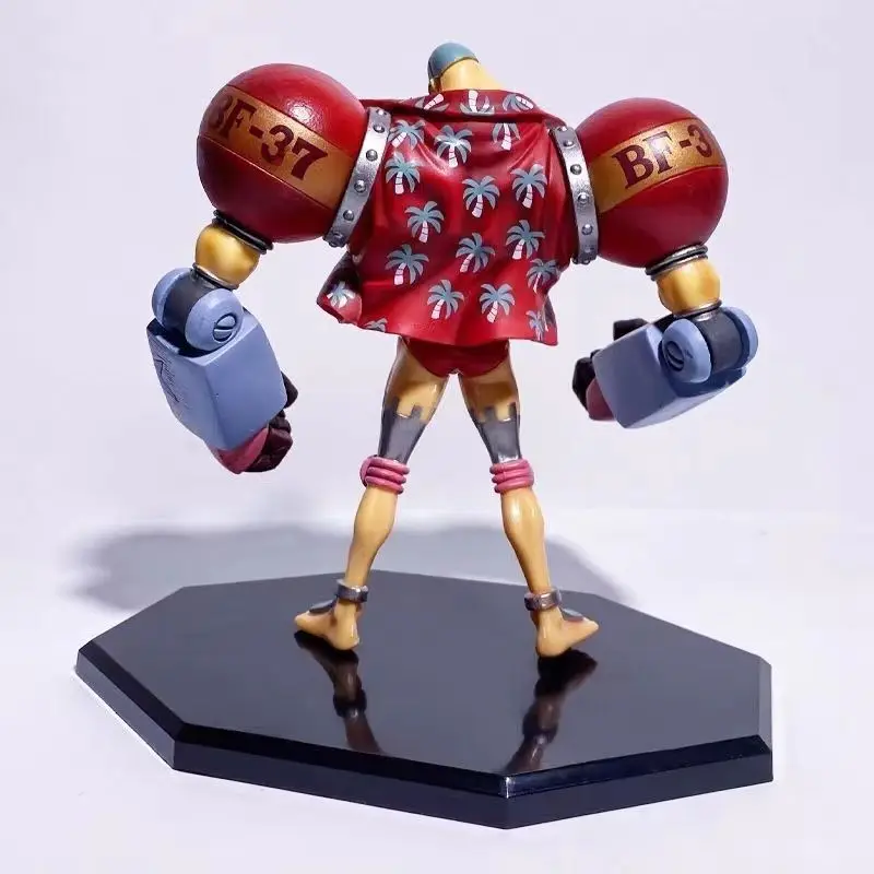 FRANKY une pièce transformant les gens chapeau de paille Double tête sculpture modèle figurines d'action Anime périphérique ornements décoration
