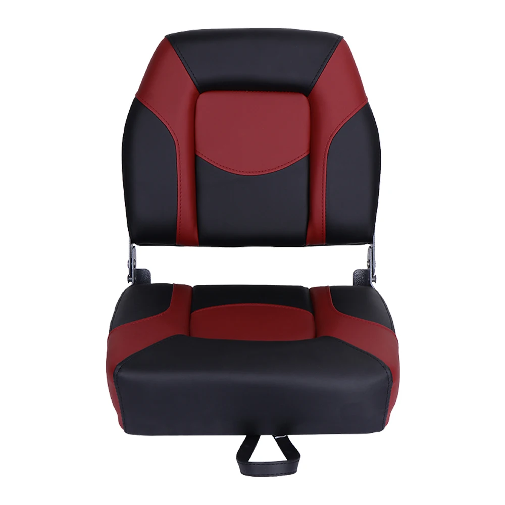 SSFF New Alloy Folding Boat Seats Low/High Back Fold-Down Fishing Bass Jon Boat Seat