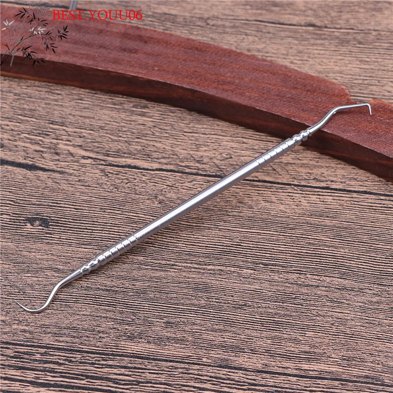 Hot 1PC Stainless Steel Double Ends Dentist Teeth Clean Hygiene Explorer Probe Hook Pick Dental Tool Products