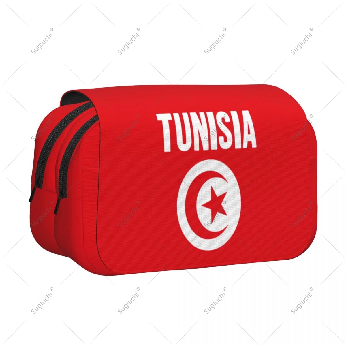 

Пенал, сумки для ножниц, 3D флаг Туниса, двухслойная ткань Оксфорд, канцелярские принадлежности, коробка для ручек, чехол