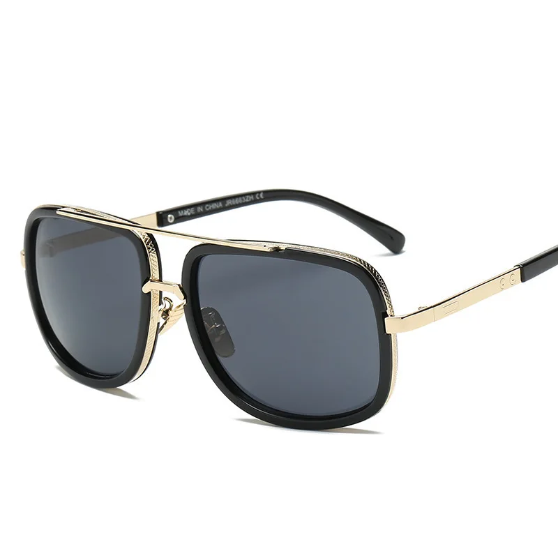 New Fashion Cool Men Driving Glasses Goggle Summer Style Gradient Brown Sunglasses Vintage Pilot Sun Glasses UV400 Oculos De Sol image 3
