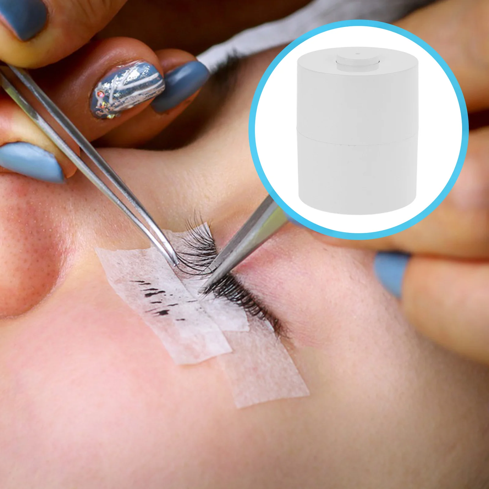 

Sealing Glue Storage Jar for Lash Extensions Lightweight Moisture-Proof Eyelash Glue Holder Portable Container for Travel and