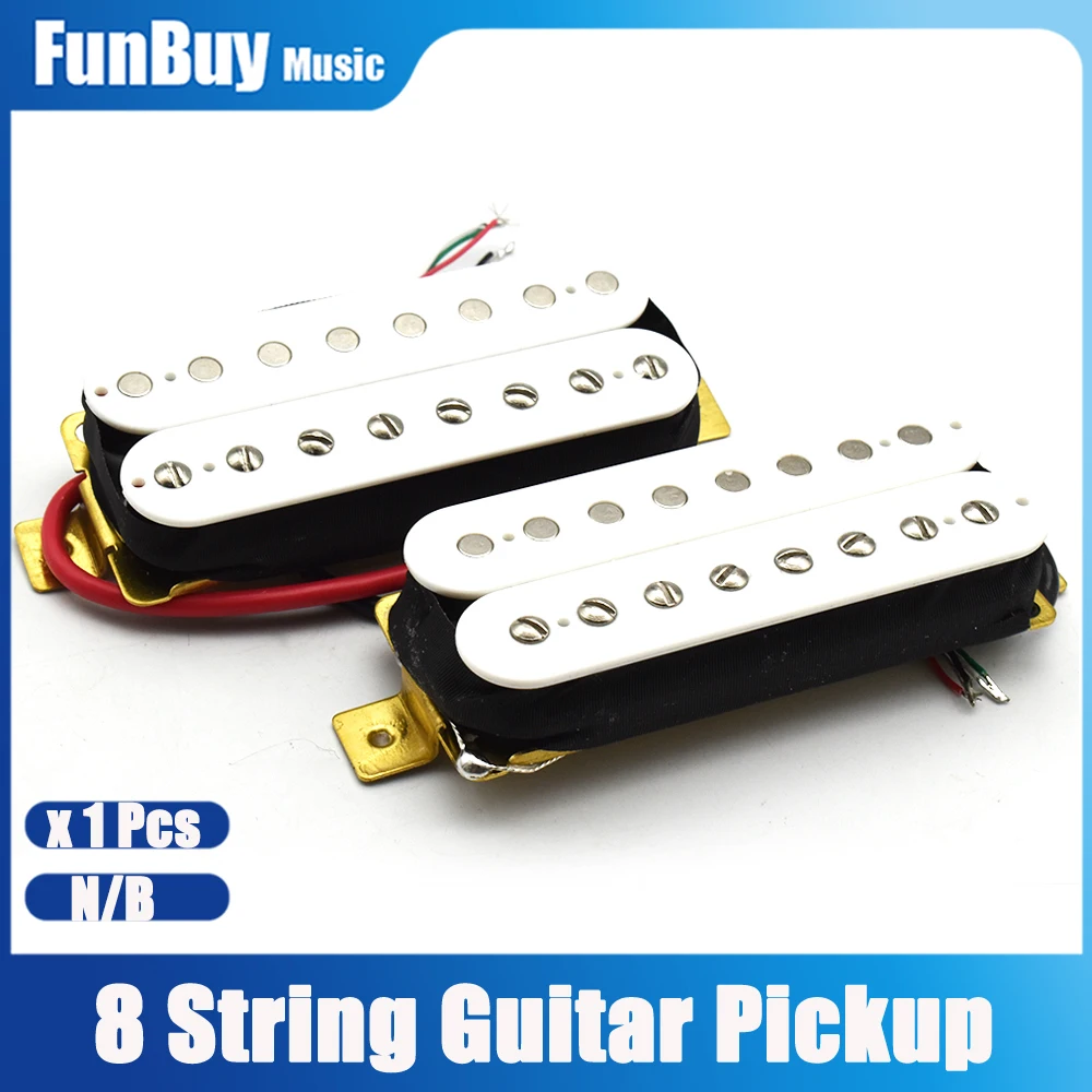 

1Pcs 8 String Electric Guitar Pickup Humbucker Ceramics Pickup Coil Splitting Pickup Guitar Parts