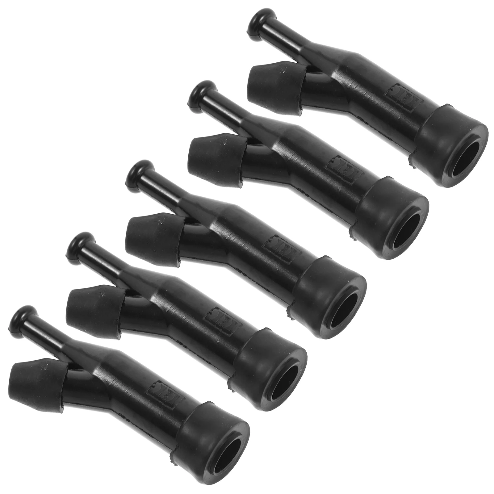 

5pcs High Pressure Cap for Lawnmower Chainsaw Black Plastic Anti Leak Durable Spark Plug Compatible Machinery Parts