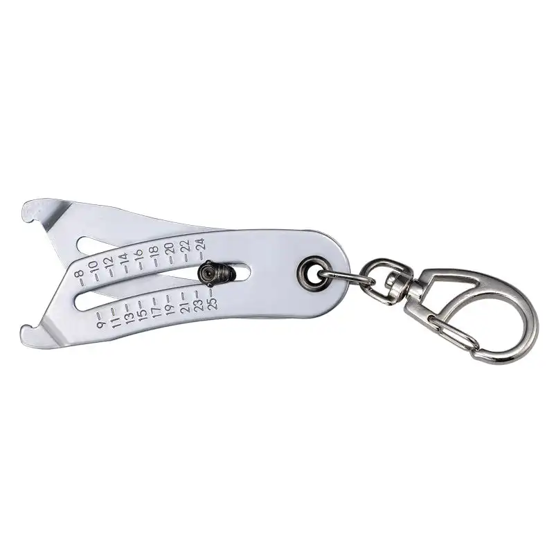 Portable Precise Thread Size Checker Keychain，Quick Gauge for Nut/inch,Screw Size Quick Manual Measurement Tool