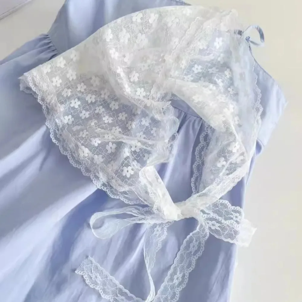 Cherry Lace Triangle Hair Scarf Gilrs Holiday Retro Hair Bands for Women Outgoing Makeup Styling Bandana Headwarp Headwear