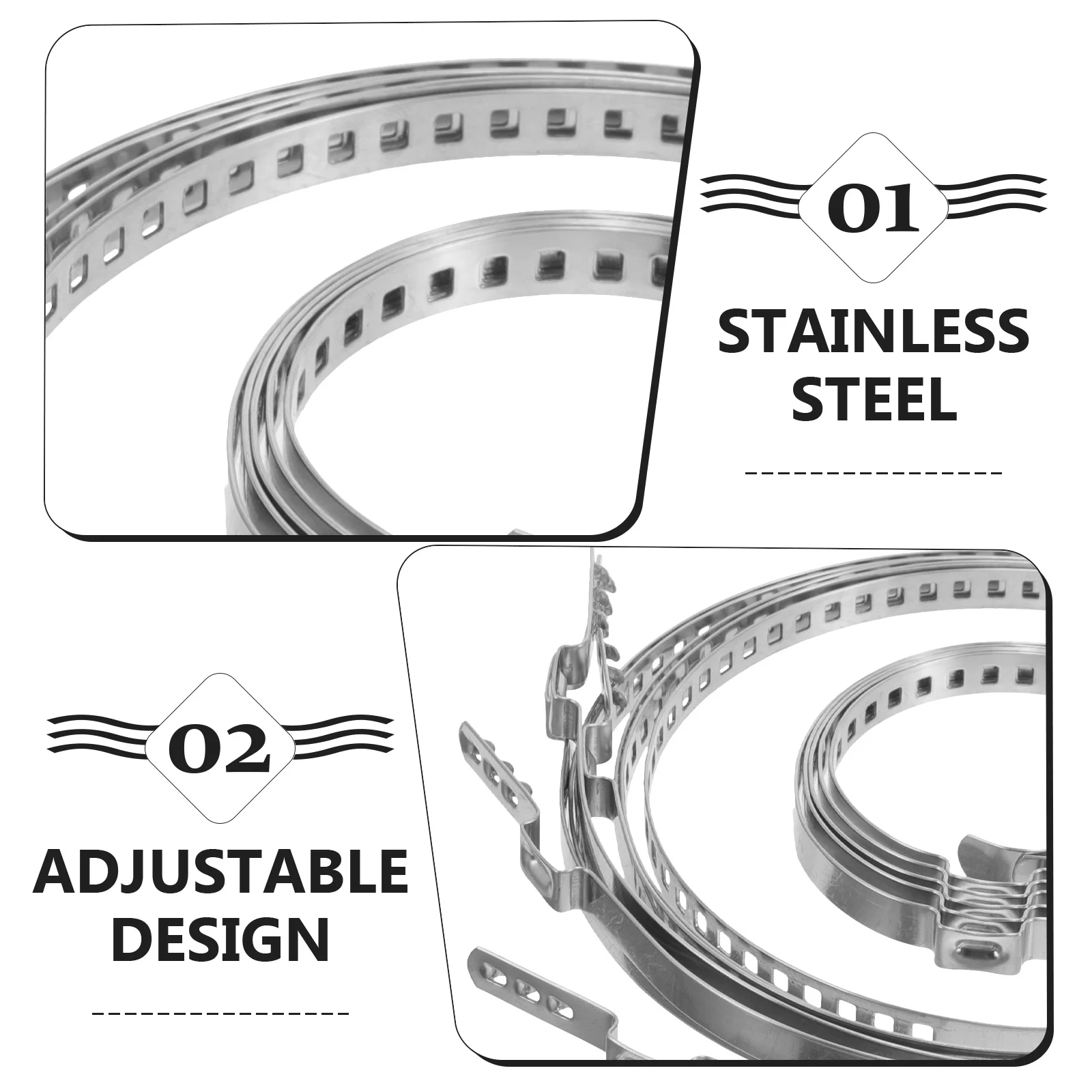 

5Pairs Shaft Axle Boot Clamp Adjustable Joint Boot Crimp Clamp Kit Automotive Accessories Repair Automotive Accessories