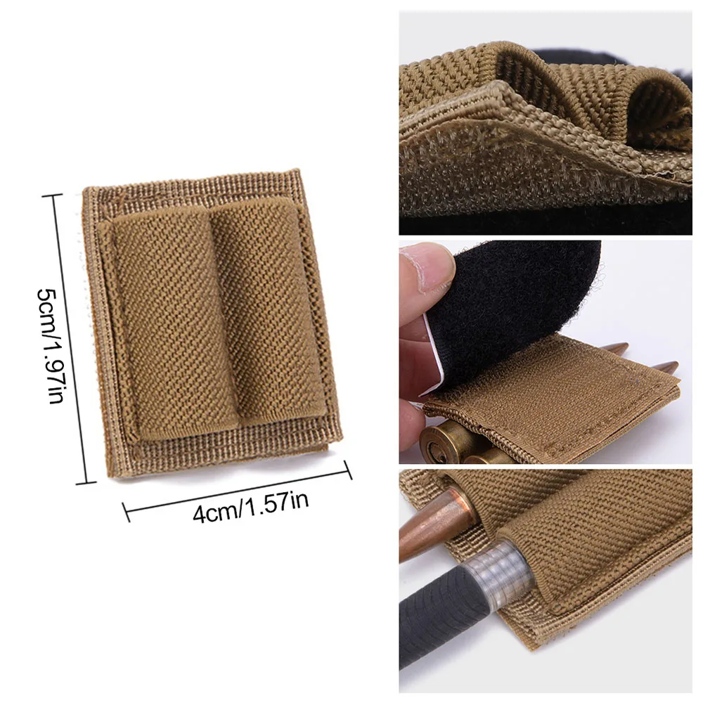 2 Round Bullet Wrap Accessories Tactics Hunting Shooting 7.62mm Bandolier Quick Release 600D Nylon Cartridge Pouch