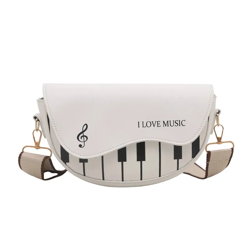 Small Square Crossbody Bag Women Piano Keys Printing Design One Shoulder Strap Korean Style Fashionable 2025 New Arrival view 5