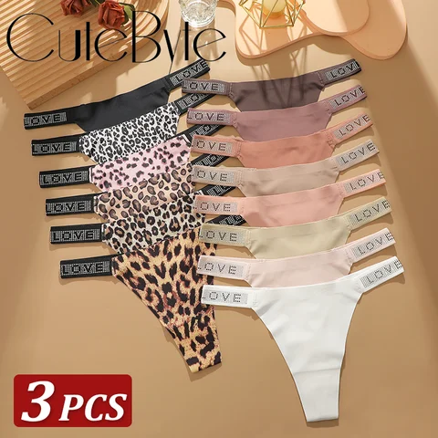 3Pcs/Set Low Waist Sexy Panties Women Thongs Rhinestones Letter Diamonds G-string Sports Thong Shorts Briefs T-back Size XS-XL