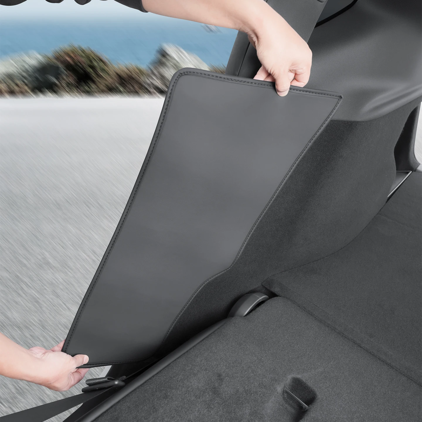 For New Tesla Model Y Juniper Rear Door C-Pillar Anti Kick Pad, Rear Door Sill C-Pillar Position Protection Pad, 2pcs
