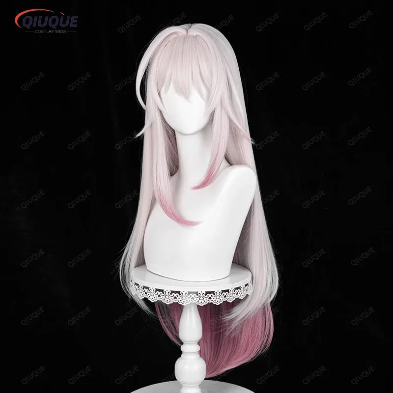 

Candy 2025Arknights Theresa Светло-Розовые Длинные Волосы Аниме Косплей Термостойкие Синтетические Парики + Кепка Для Парика