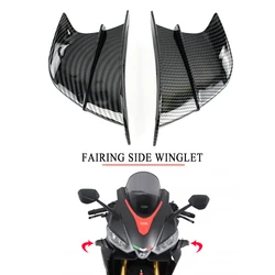 For Aprilia RSV4 X Tuono V4 660 Factory RS250 RS660 RS125 Motorcycle Side Winglet Spoiler Wind Flow Fixing Wing Front Fairing