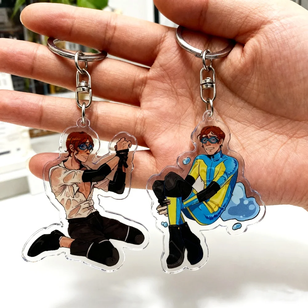 Waterboy Cartoon Chibi Keychain Accessories Bag Charms Keyrings Jewelry Fans Freinds Game Lovers Gifts
