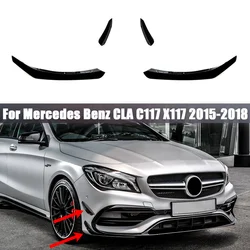 Front Bumper Lip Splitter Fog Lamp Trim Grille Air Blade For Mercedes Benz CLA C117 X117 CLA200 220 250 CLA45 AMG 2015-2018